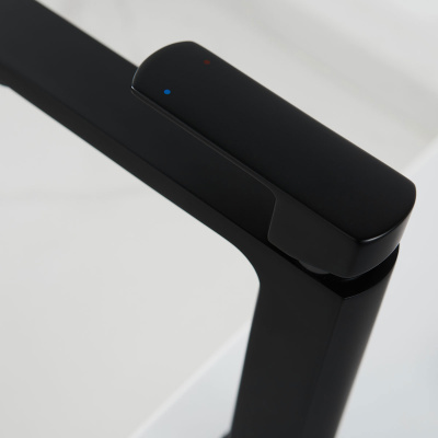 Смеситель для раковины Next VBF-1N1MB однорычажный, черный Vincea фото в интернет-магазине Русалия