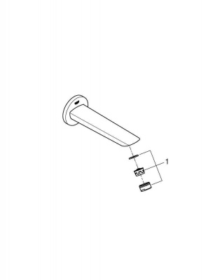 Излив для ванны BauCosmopolitan 13255001 Grohe фото в интернет-магазине Русалия