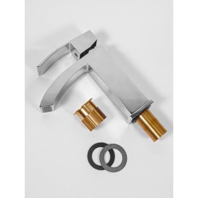 Смеситель для раковины Hansberge H1077C, хром фото в интернет-магазине Русалия