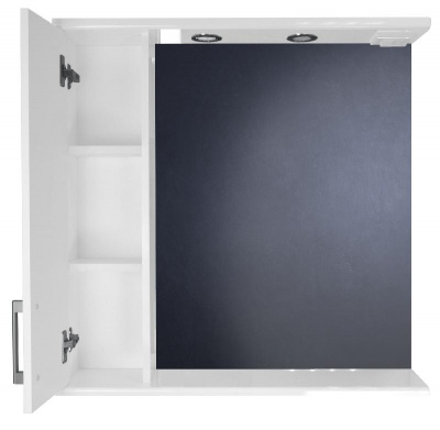 Loranto Модерн Зеркало-шкаф 80 левостороннее (CS00046147) фото в интернет-магазине Русалия