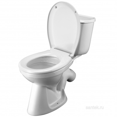 Унитаз - компакт с сиденьем полипропилен Бриз 1WH202569 Сантек фото в интернет-магазине Русалия