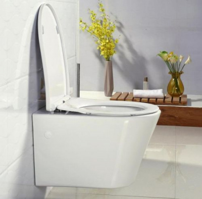 Унитаз подвесной безободковый Flay-R BB053CHR Belbagno фото в интернет-магазине Русалия