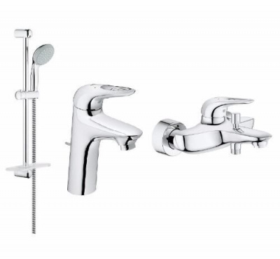 Комплект смесителей Eurostyle 124416 Grohe фото в интернет-магазине Русалия