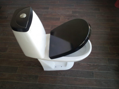 Унитаз Best Color Black с сиденьем микролифт BSTSLCC06100522 Sanita Luxe фото в интернет-магазине Русалия