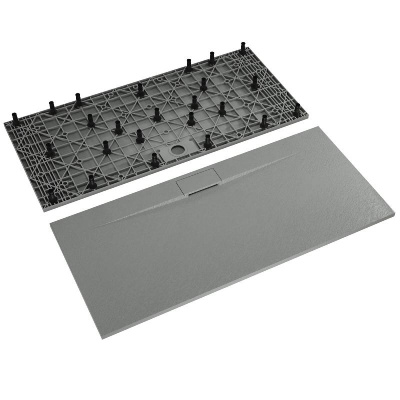 Душевой поддон прямоугольный RGW TKS-Gr Серый 80x200, стеклокомпозит фото в интернет-магазине Русалия