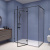 Душевой уголок RGW SV-040B 1500x800, профиль черный, стекло прозрачное фото в интернет-магазине Русалия