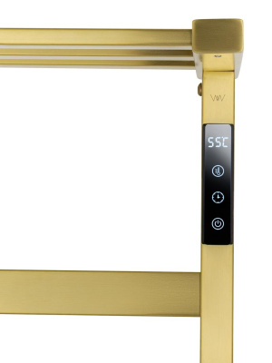 Полотенцесушитель электрический WONZON & WOGHAND FRANKFURT, Брашированное золото (WW-A1026-BG) фото в интернет-магазине Русалия