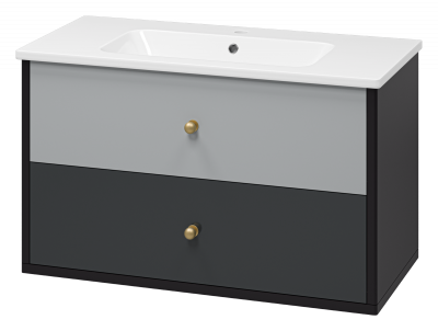 Тумба Кристиан 100 подвесная с раковиной Dreja Euphoria 100 Brevita фото в интернет-магазине Русалия