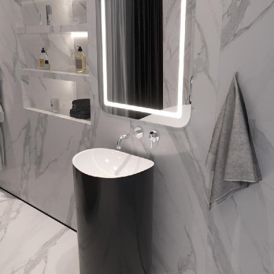 Смеситель для умывальника скрытого монтажа WHITECROSS Y Y1216CR (хром) фото в интернет-магазине Русалия