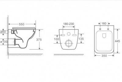 Унитаз подвесной безободковый 2005 Pavia с сиденьем микролифт Azario фото в интернет-магазине Русалия Унитаз подвесной безободковый 2005 Pavia с сиденьем микролифт Azario фото в интернет-магазине Русалия