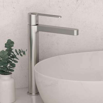 Смеситель для раковины Rondo VBF-1R2CH однорычажный, хром Vincea фото в интернет-магазине Русалия