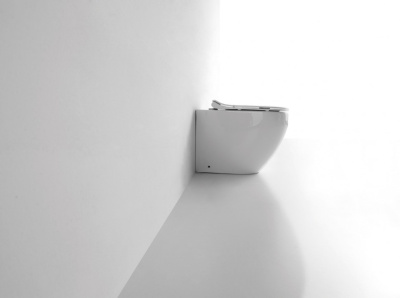 Унитаз приставной CeramaLux 3176 бело-глянцевый фото в интернет-магазине Русалия