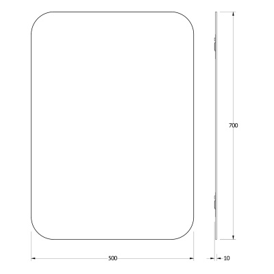 Зеркало настенное Primary EVOFORM 50х70 см, BY 0127 фото в интернет-магазине Русалия