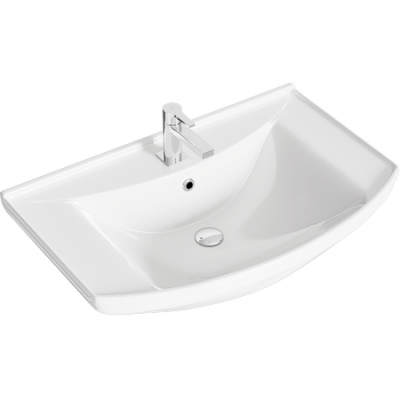 Напольная тумба 75 Corsica белый KOR0107 + умывальник Стиль 750 4620008197470 Aqwella фото в интернет-магазине Русалия