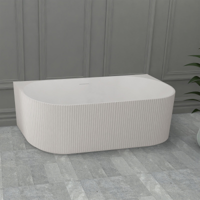 Ванна из искусственного камня ABBER Stein AS9630 белая матовая 170х75х55 см фото в интернет-магазине Русалия