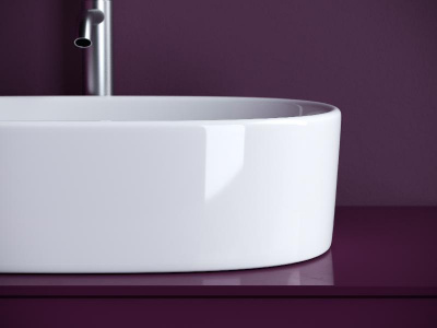 Раковина накладная овальная 561*359*149, цвет белый CN6075 Ceramica Nova фото в интернет-магазине Русалия