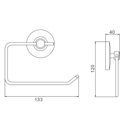 Держатель для туалетной бумаги Savol S-007152, хром фото в интернет-магазине Русалия