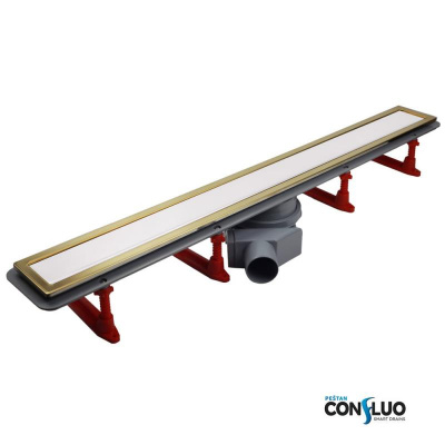 Душевой лоток Pestan 850 Premium Line White Glass Gold  (13100124) фото в интернет-магазине Русалия