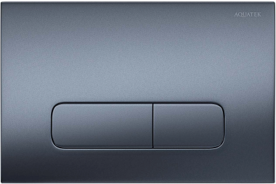 Клавиша смыва KDI-0000034 оружейная сталь Aquatek фото в интернет-магазине Русалия