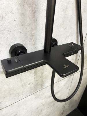 Душевая система с термостатом AltroBagno Lamberto 030417 MB AltroBagnoLamberto030417MB фото в интернет-магазине Русалия