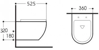 Унитаз подвесной безободковый Европа AQ1901-00 с сиденьем микролифт Aquatek фото в интернет-магазине Русалия