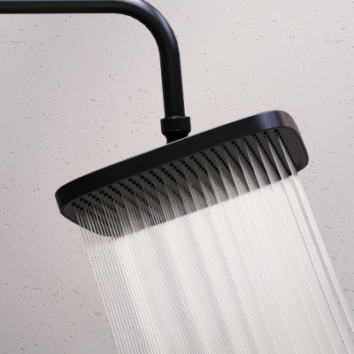 953760300 Gala душевая система с ванно  душевым ТМС смесителемполкой, чёрный фото в интернет-магазине Русалия