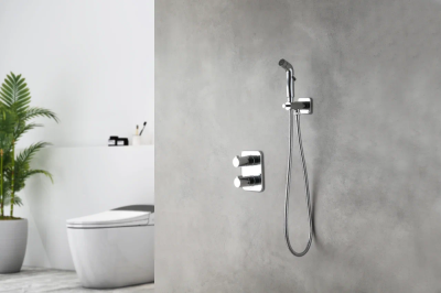 Смеситель Lemark Yeti термостатический с гигиеническим душем (LM7820С) фото в интернет-магазине Русалия