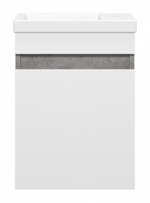 Тумба Ронда 40 подвесная с раковиной Cersanit Como 40 Misty фото в интернет-магазине Русалия