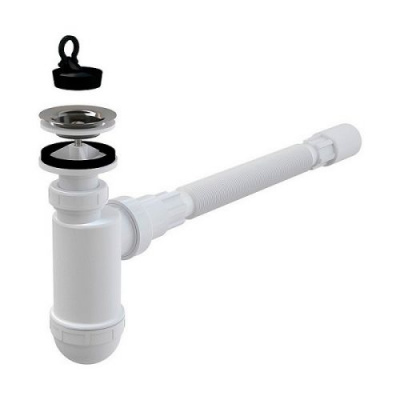 Сифон для раковины A41 flexi Alcaplast фото в интернет-магазине Русалия