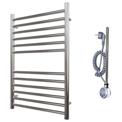 Полотенцесушитель электрический Point Аврора PN10158SE П12 500x800 левый/правый, хром фото в интернет-магазине Русалия