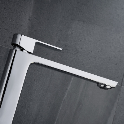 Смеситель для накладной раковины Next VBF-1N2CH однорычажный, хром Vincea фото в интернет-магазине Русалия