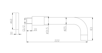 Излив для ваны и раковины  BB-SFR-IN  Belbagno фото в интернет-магазине Русалия