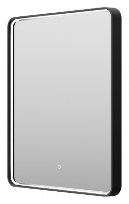 Зеркало Mercury 600x800 (черное) MER-Rett6-060/80-black Brevita фото в интернет-магазине Русалия