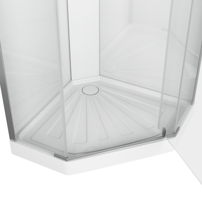 Кабина CHIKA901T душевая без крыши Ceruttispa (90x90x215-225) фото в интернет-магазине Русалия