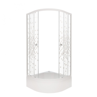 Душевой уголок Мозаика 90*90 В (3 места+сифон D50) Тритон Щ0000061809 фото в интернет-магазине Русалия