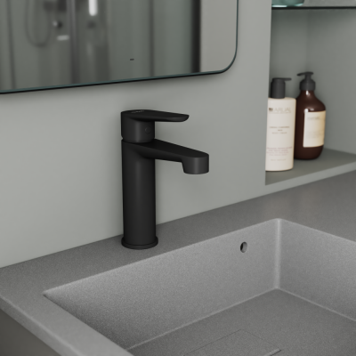 Смеситель для раковины D&K Bayern.München черный (DA1562105) фото в интернет-магазине Русалия