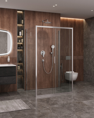 Душевой уголок CEZARES MOLVENO-AH-12-110/80-C-Cr-IV фото в интернет-магазине Русалия