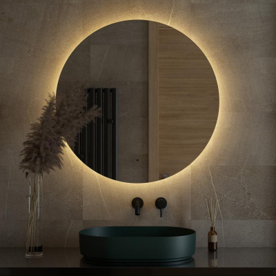 Зеркало с LED-подсветкой настенное OPTI DEFESTO d90 см DF 2856R фото в интернет-магазине Русалия