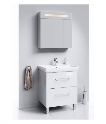 Зеркальный шкаф 70 Neo белый Neo.04.07 Aqwella фото в интернет-магазине Русалия