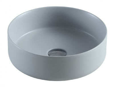 Раковина накладная круглая AZ3134MFG серая МАТОВАЯ Azario фото в интернет-магазине Русалия
