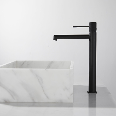 Смеситель для накладной раковины Desire VBF-1D2MB однорычажный, черный Vincea фото в интернет-магазине Русалия