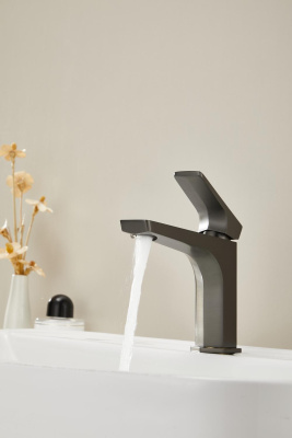 Смеситель для раковины HAIBA оружейная сталь (HB10726-3) фото в интернет-магазине Русалия