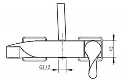 Смеситель для ванны Wave F674108C-01 Bravat фото в интернет-магазине Русалия