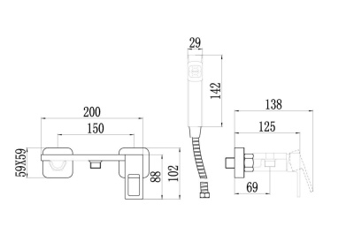 Смеситель для гигиенического душа Savol (S-FXQ013A) фото в интернет-магазине Русалия