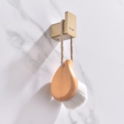 Крючок для ванной комнаты Raglo R301.05.03, золотой сатин фото в интернет-магазине Русалия