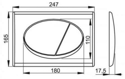Клавиша смыва M71 хром Alcaplast фото в интернет-магазине Русалия
