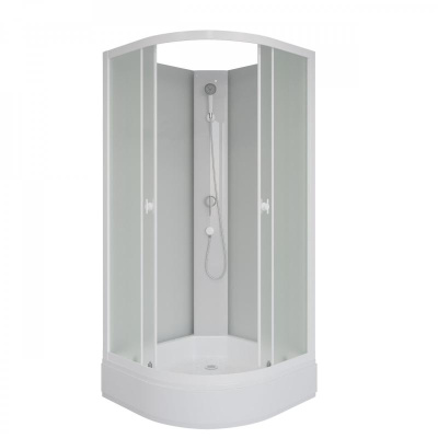 Душевая кабина 100х100 Promo P100/26/MT/BK Niagara фото в интернет-магазине Русалия