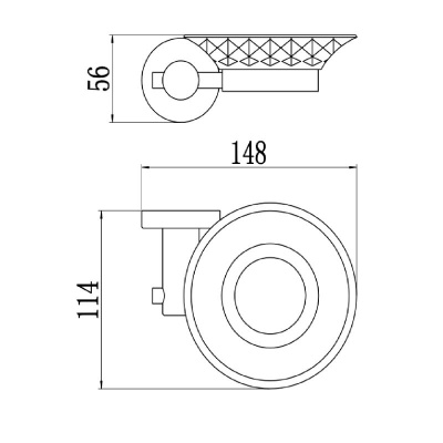 Мыльница Savol S-005659, сатин фото в интернет-магазине Русалия