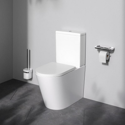 C8F8600SC Func унитаз-компакт безободковый с сиденьем микролифт Am.Pm фото в интернет-магазине Русалия