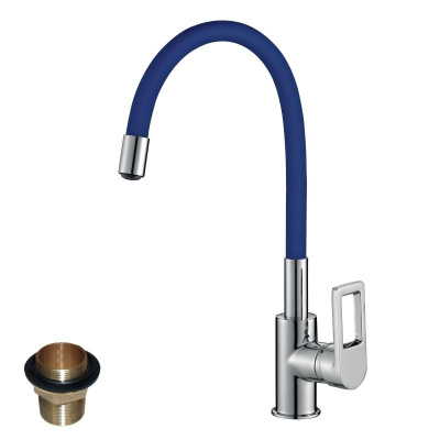 Смеситель для кухонной мойки Rossinka Z (Z35-35U-Blue) фото в интернет-магазине Русалия